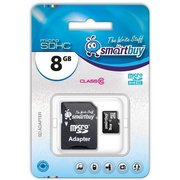 SmartBuy MicroSDHC Сlass10 8GB with adapter фото